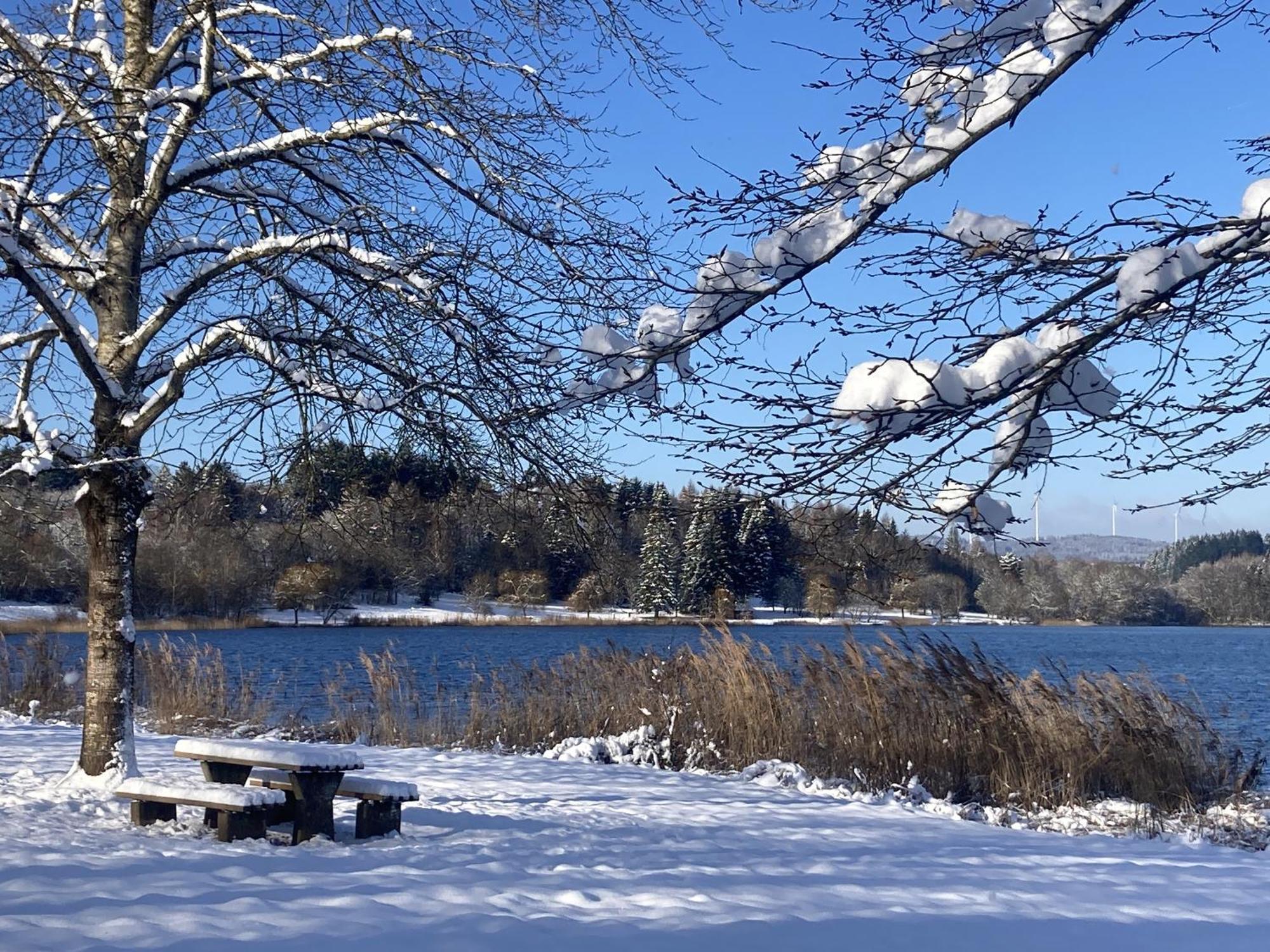 Draussen Am See Losheim Kültér fotó